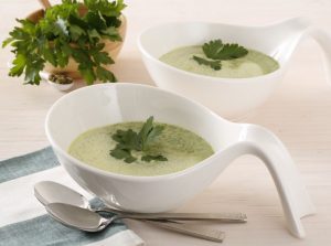 Gourmet-Kräuterschaumsüppchen