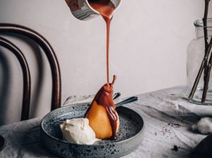 Pochierte-Birne-Teekaramell