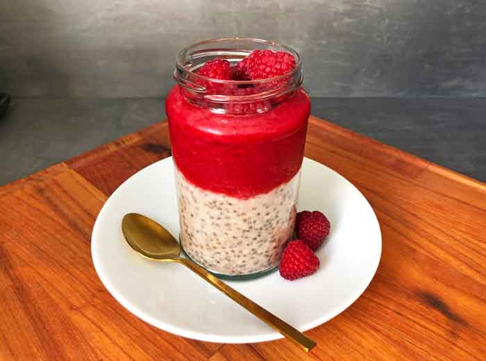 Chia-Pudding mit Früchtetee Heiss und Innig