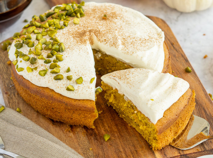 Kürbiskuchen mit Karl-Heinz, der Herbsttee